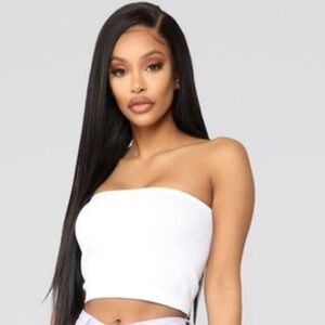 Solid Ribbed Seamless Bandeau | Crop Top